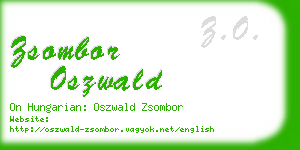 zsombor oszwald business card